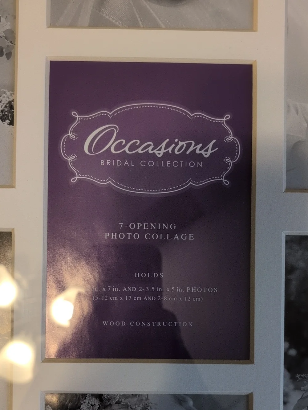 Occasion Black Frame with Cream Mat and Gold 'Our Wedding' Accent